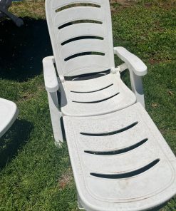 Reposeras PVC plegables blancas