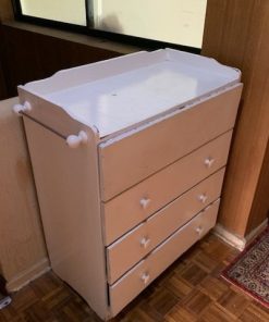 Cómoda mudador madera lacada