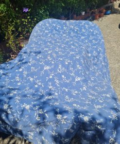 Quilt floreado reversible patchwork 1 plaza