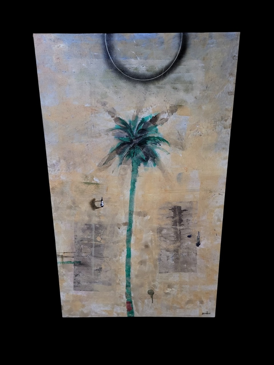 Cuadro abstracto flor Giancarlo Bertini