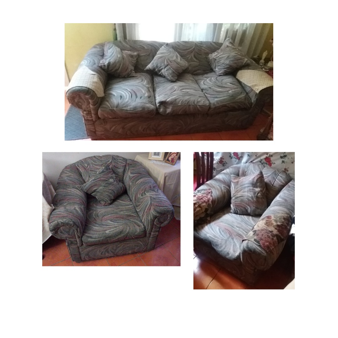 Juego sofá 3 cuerpos y 2 sillones