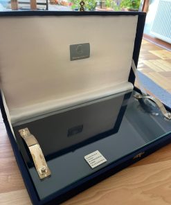 Bandeja de vidrio plaqué Platería Colonial