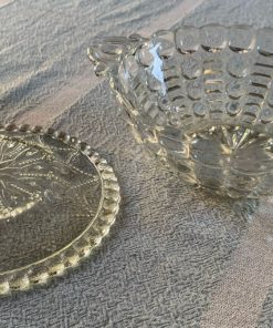 Dulcero de vidrio tallado