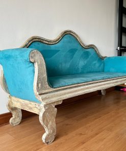 Sofá madera antiguo restaurado