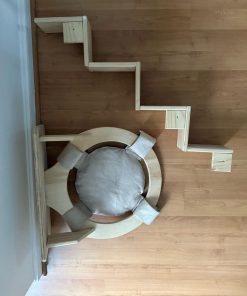 Hamaca con escalera para gato