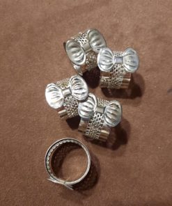 Juego 5 servilleteros lazo