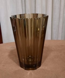 Jarrón cristal ahumado