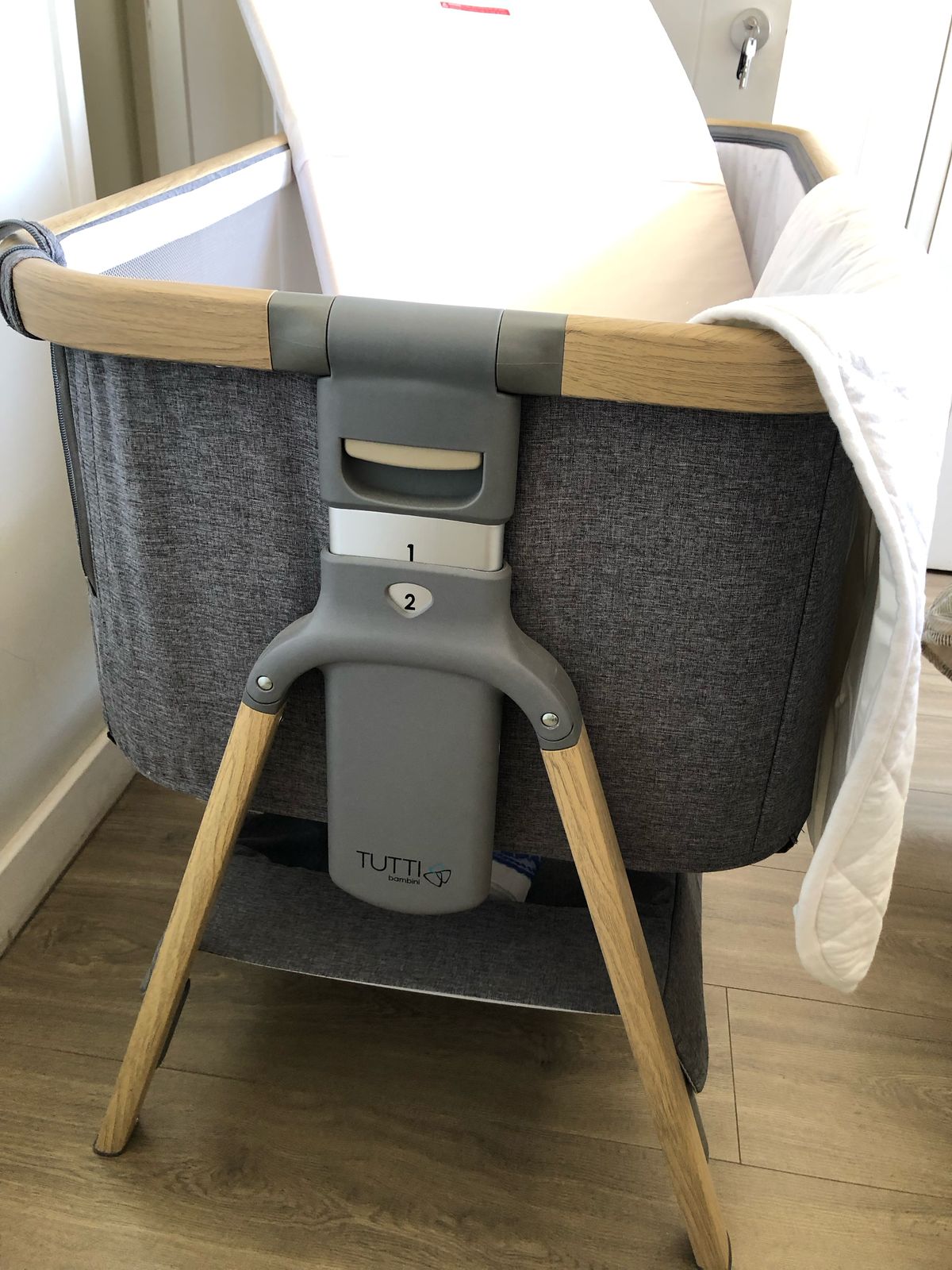 Cuna colecho roble/grafito Cozee - Imagen 5