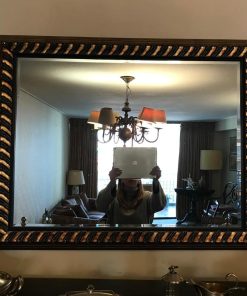 Espejo biselado bicolor