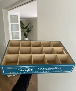 Caja porta vasos estilo Farmhouse