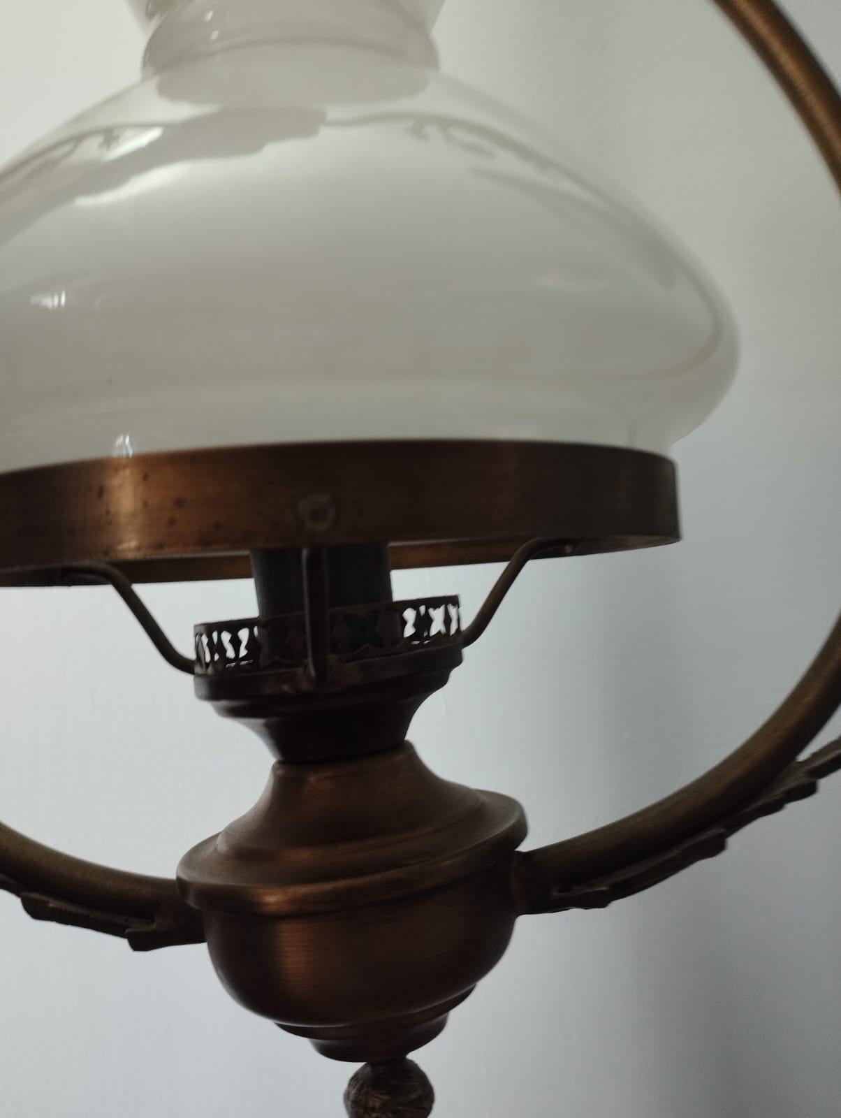 Lámpara de techo bronce con tulipa - Imagen 2