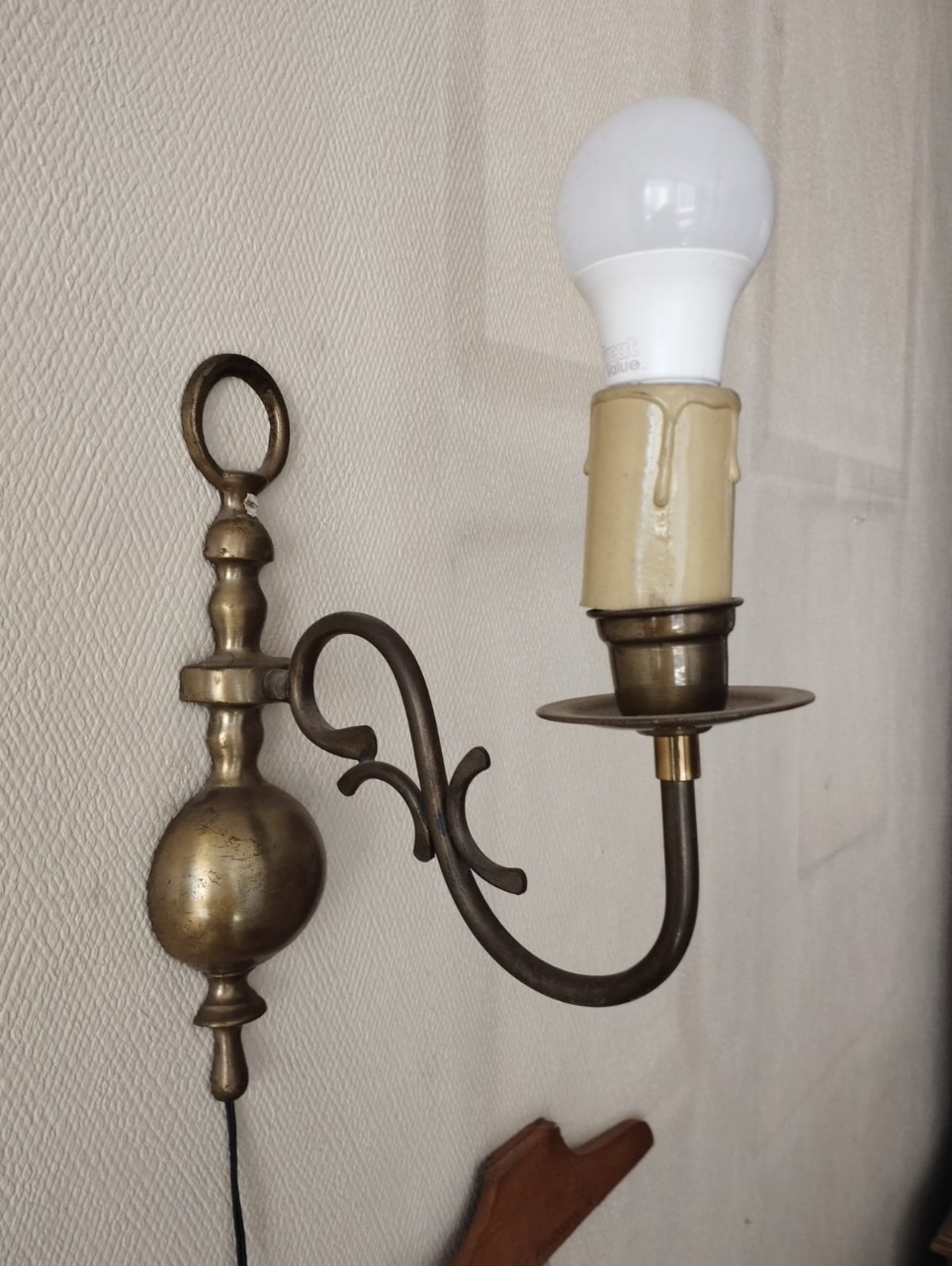 Par apliques de bronce