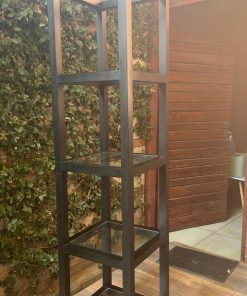 Mueble repisa 4 secciones negro