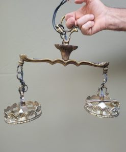 Lámpara de techo bronce 2 luces