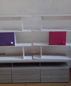 Repisas geométricas blancas infantiles