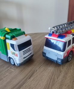 Set Camión de basura Majoret y Camión de bomberos Dickie Toys