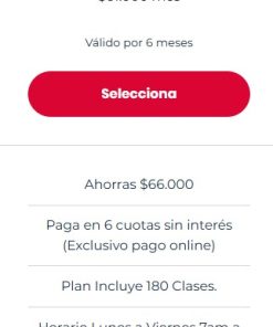 Plan diurno 6 meses Falcon Boxing