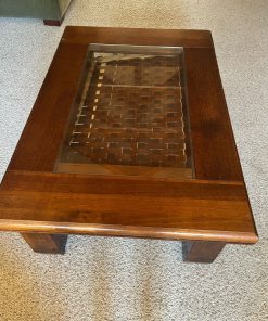 Mesa de centro madera y vidrio