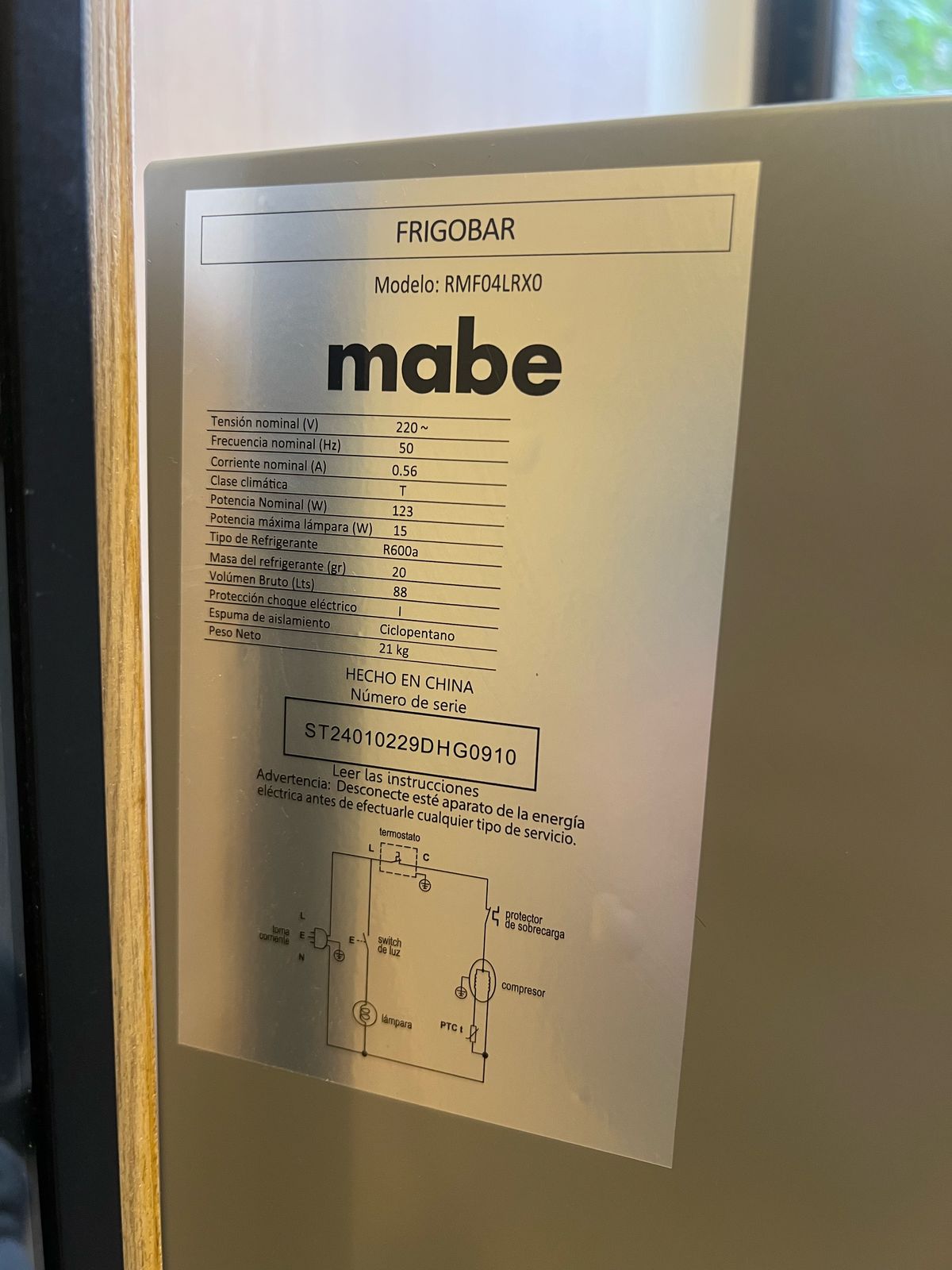 Frigobar Mabe 93 Lts - Imagen 3