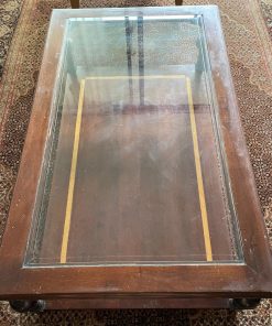 Mesa de centro caoba antigua