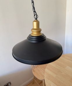 Lámpara de techo metálica negra