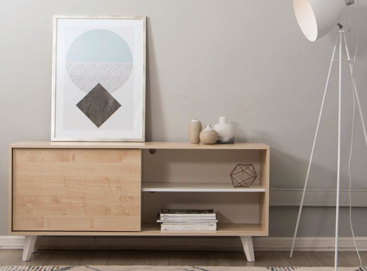 Rack TV Medular Santiago Maple - Imagen 7