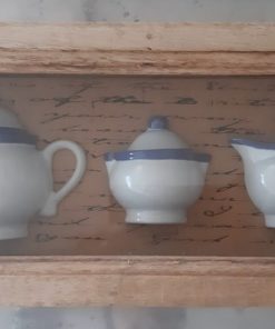 Cuadro tazas marco madera