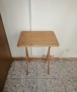 Mesa auxiliar madera tijera