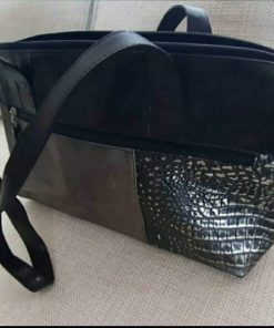 Cartera ecocuero metalizada