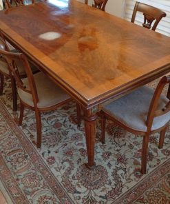 Juego de comedor 6 sillas Raíz de Nogal