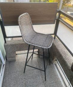 Par sillas taburetes rattan