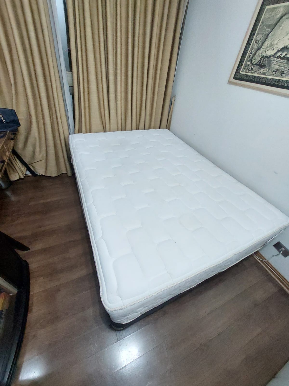 Cama 2 plazas box spring con colchón ortopédico CIC - Imagen 2