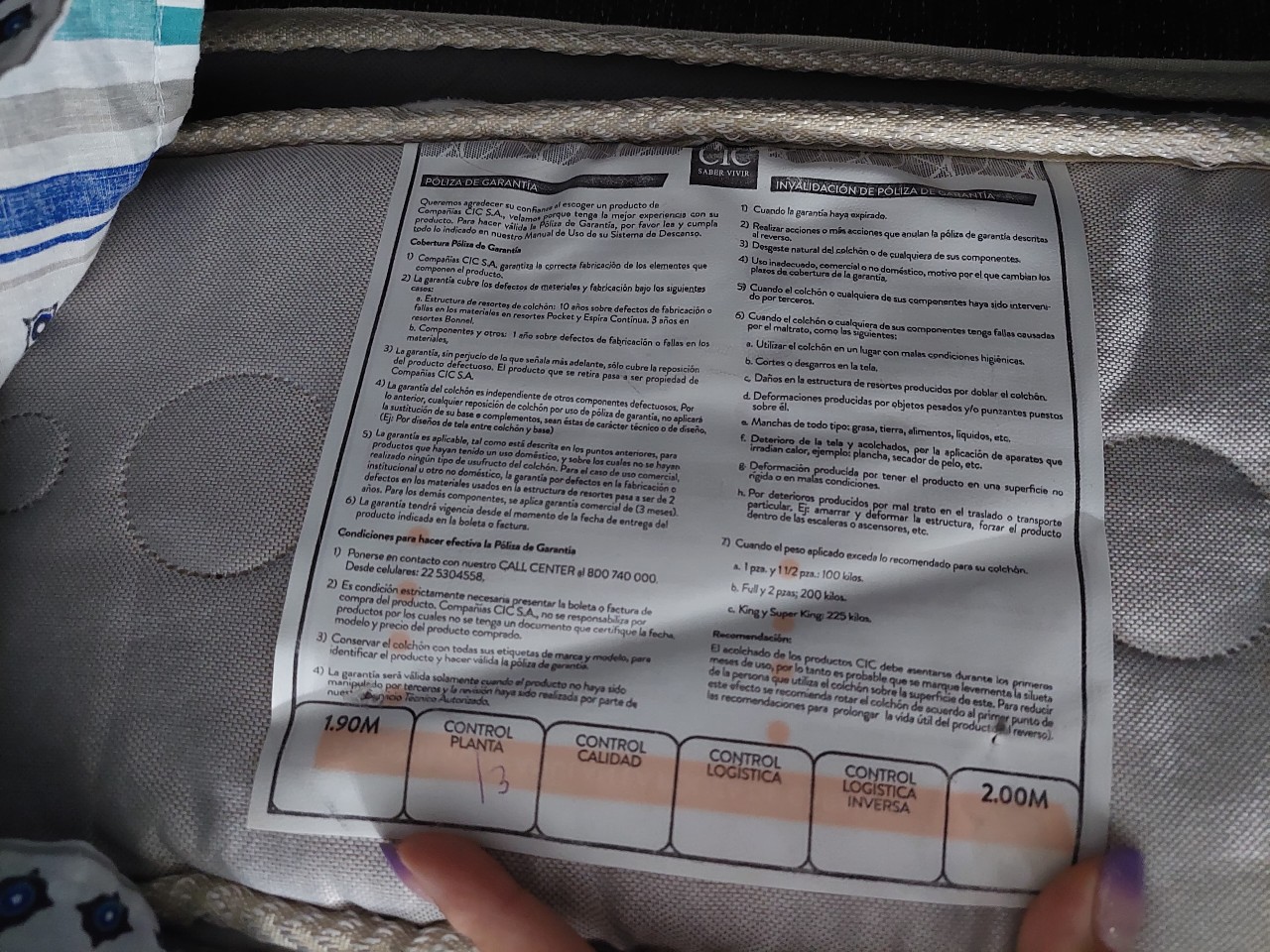 Cama 2 plazas box spring con colchón ortopédico CIC - Imagen 9