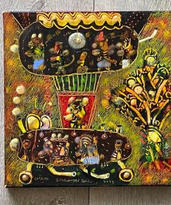 Cuadro oleo carrito J. Fernandez