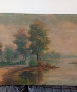 Cuadro paisaje de M. Rossetti