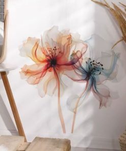 Set 3 Stickers flores decorativo para pared