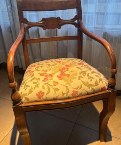 Sitial floreado madera