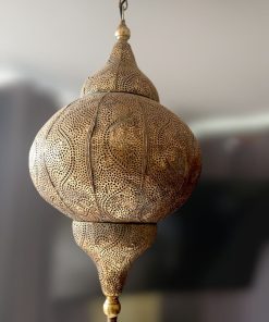 Lámpara de techo marroquí dorada