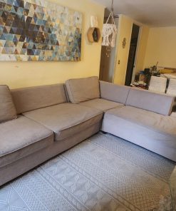 Sofá seccional derecho gris Lounge