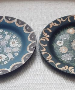 Set 2 platos pintados cerámica