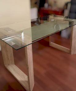 Mesa de comedor vidrio templado Vekka Home Sara