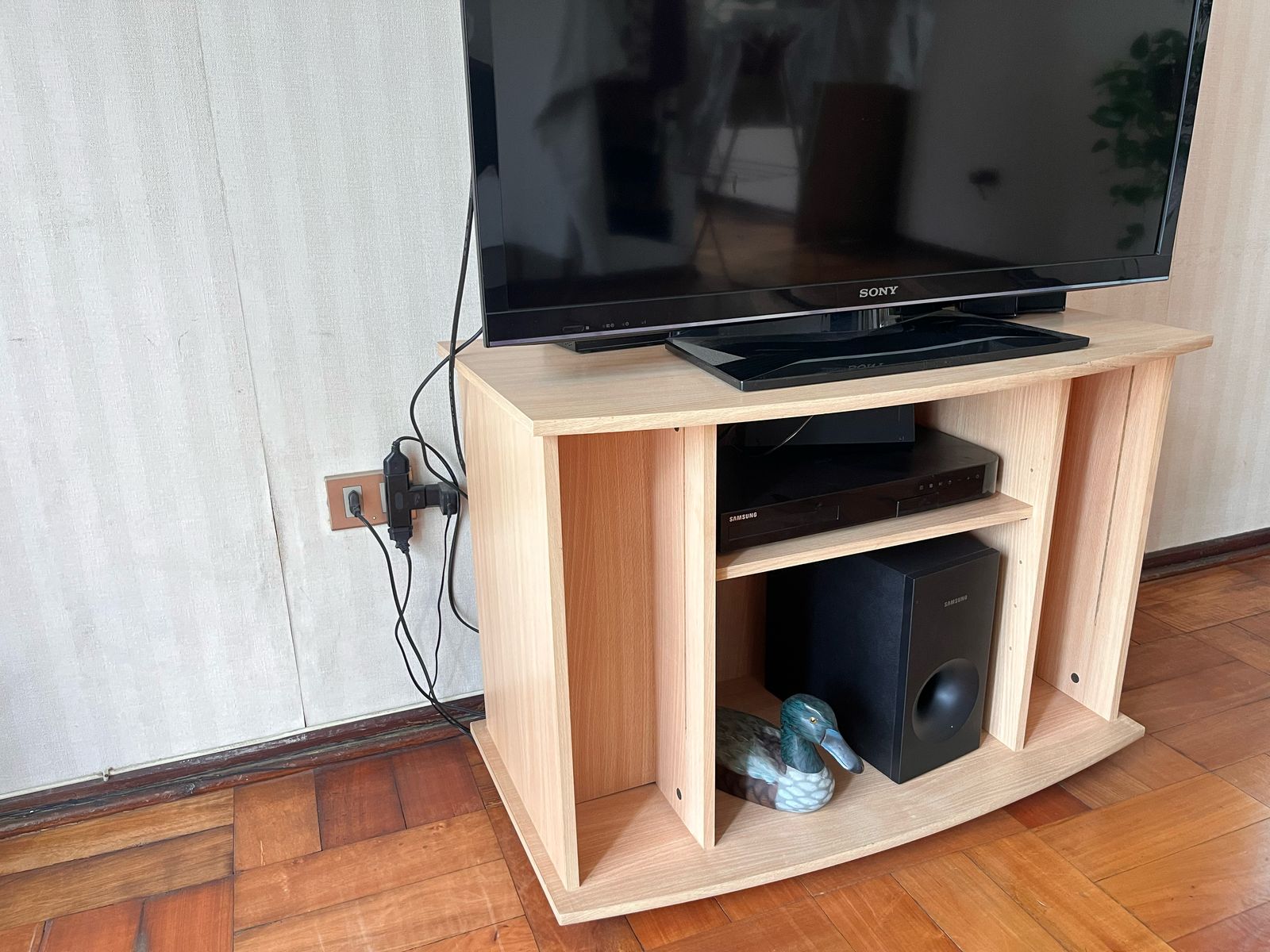 Rack Tv 4 secciones melamina - Imagen 4