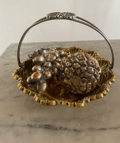 Centro de mesa metálico vintage