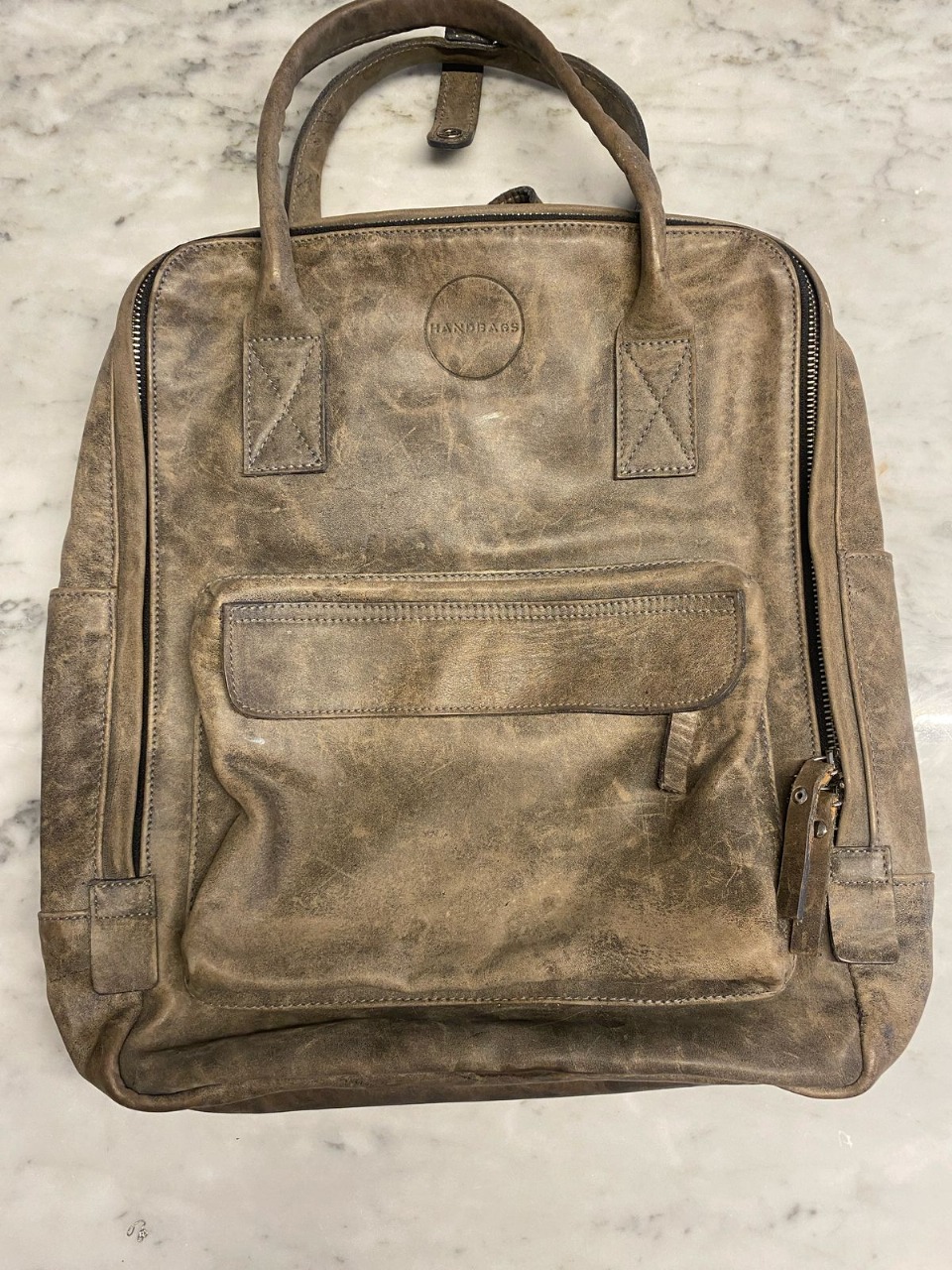 Mochila de cuero para notebook Hand bags