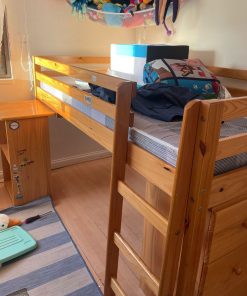 Camarote 1.5 plazas con escritorio y cajonera