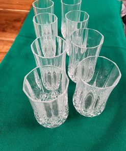 Set 8 vasos de agua Cristal d’arques