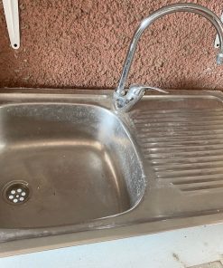 Lavaplatos derecho acero con monomando