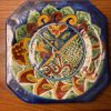 Plato pintado decorativo