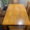 Juego comedor madera 6 sillas ecocuero