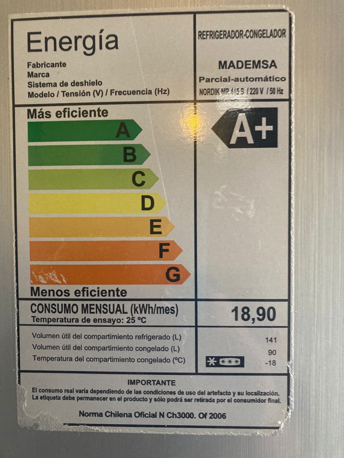 Refrigerador Mademsa Nordik 231 lts - Imagen 5